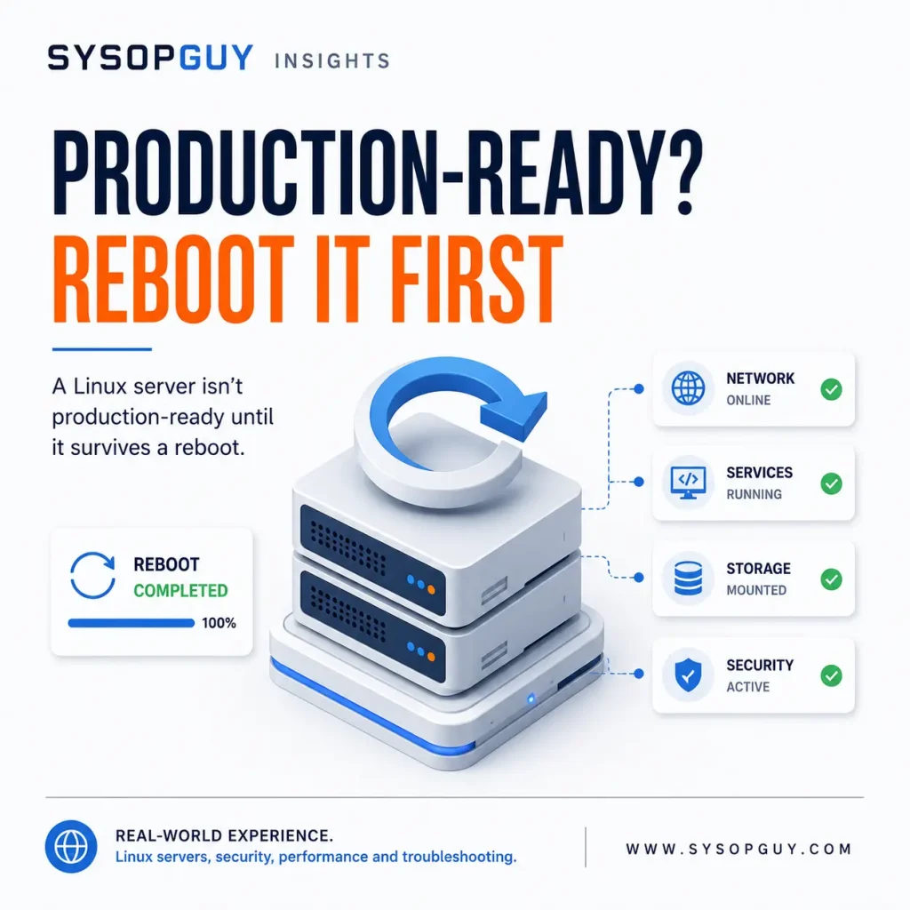 A Linux Server Is Not Production-Ready Until It Survives a Reboot