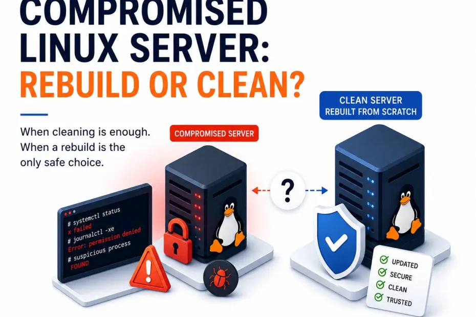 Compromised Linux Server - Rebuild or Clean