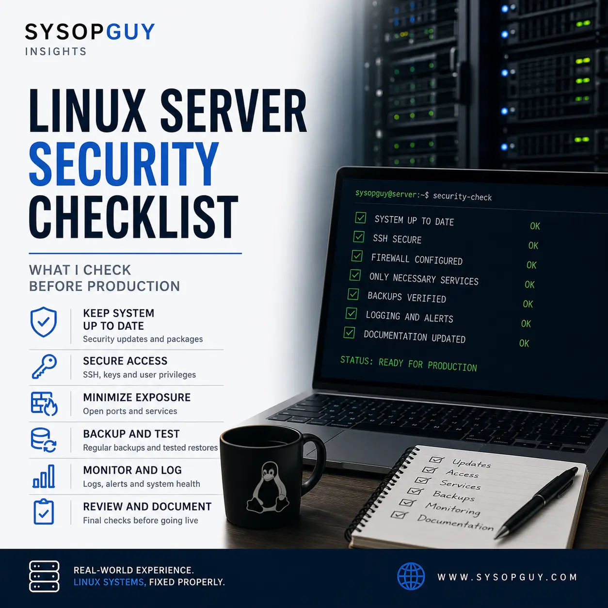 Linux Server Security Checklist - What I Check Before Production