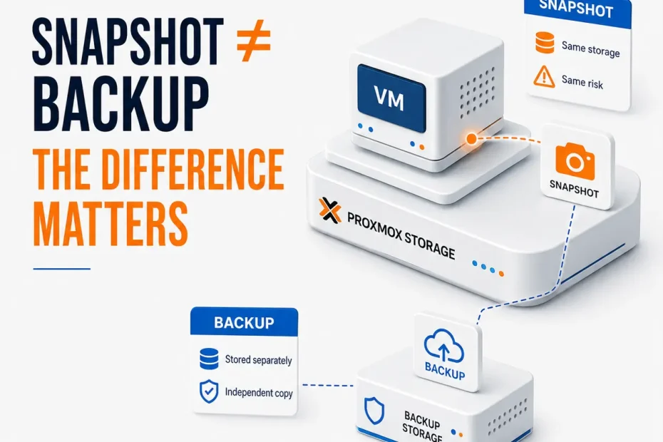 Proxmox Snapshots Are Not Backups - The Difference Matters