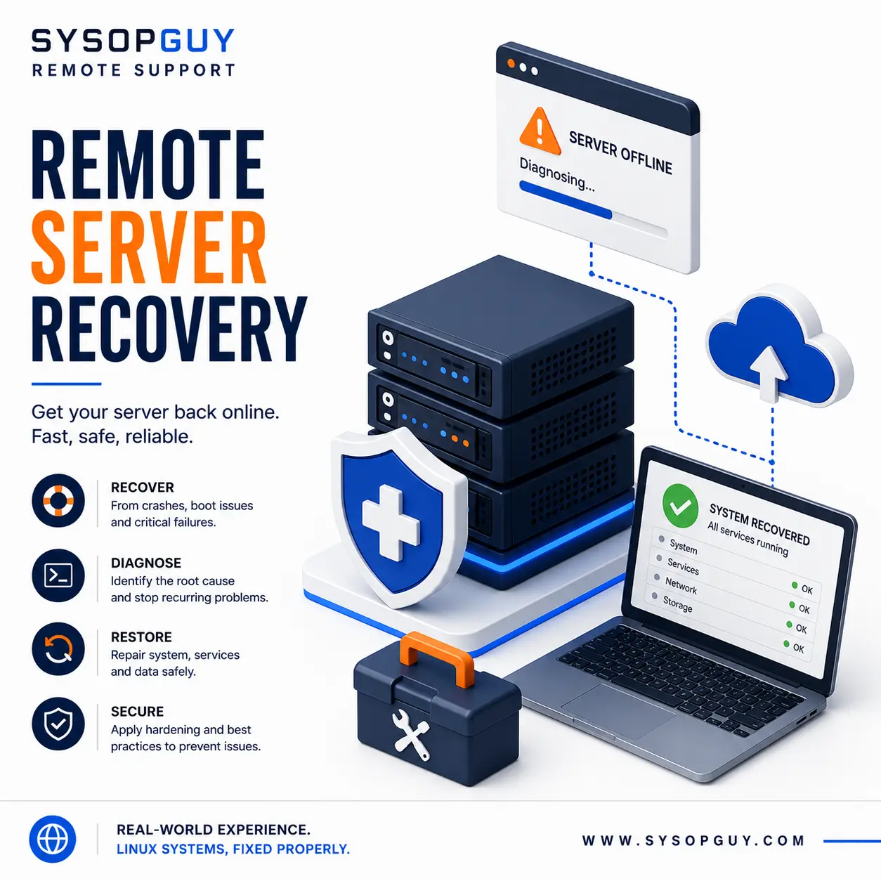 Remote Linux Server Recovery