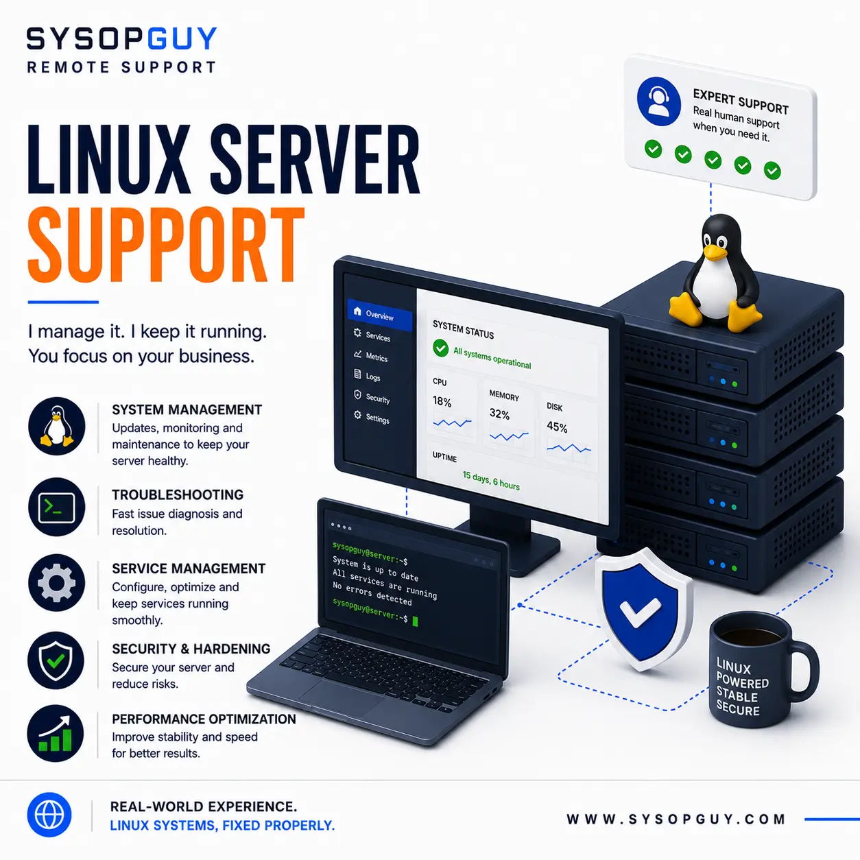 Remote Linux Server Support