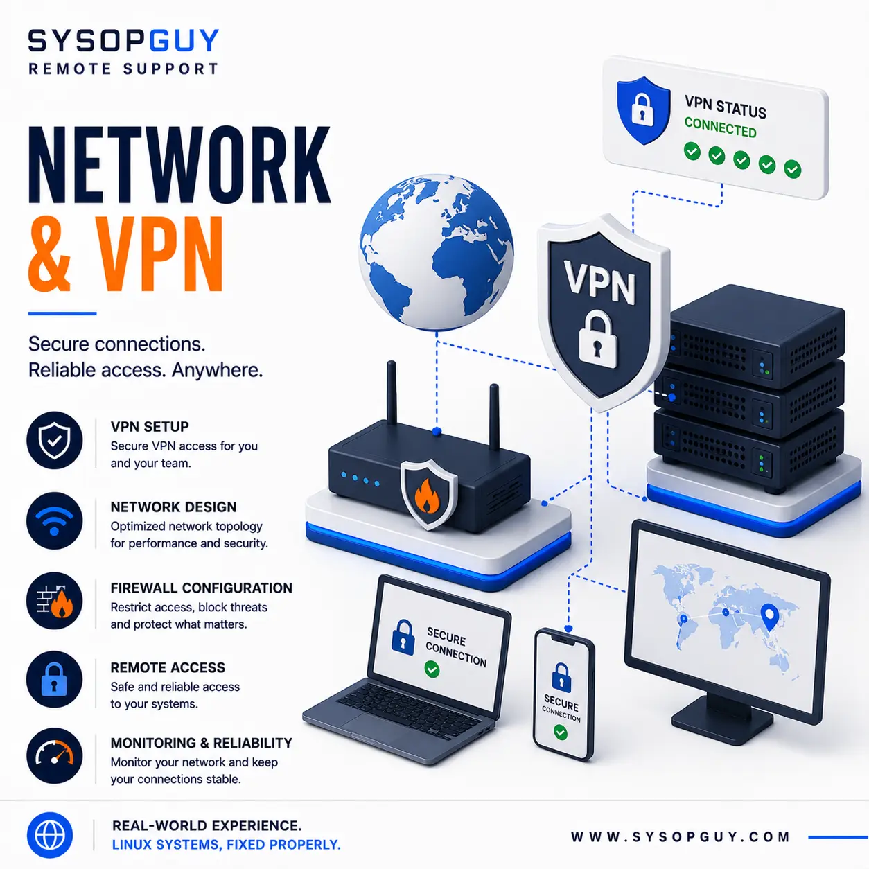 Remote Network and VPN Support