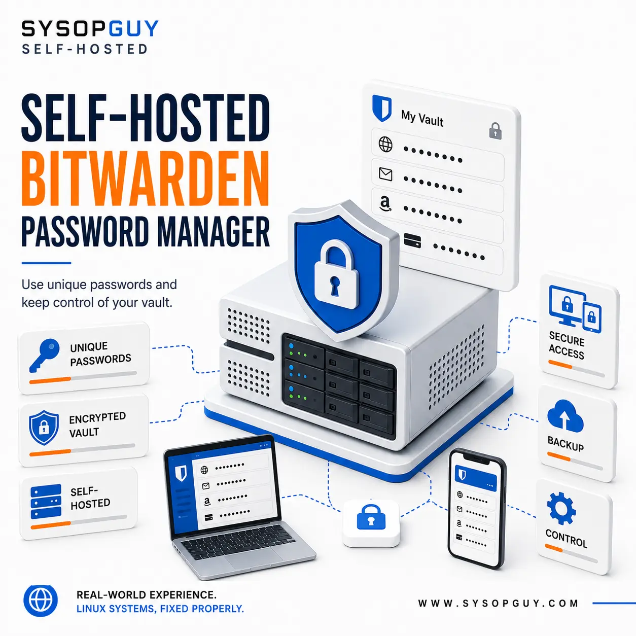 Self-Hosted Bitwarden Password-Manager _ SYSOPGUY