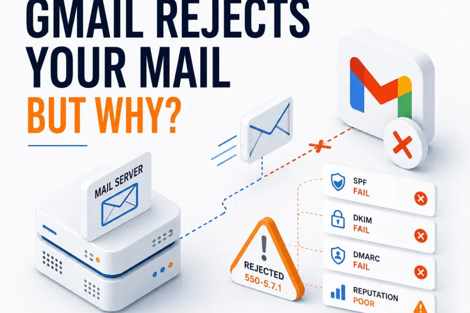 Why Your Mail Server Works but Gmail Rejects Its Messages