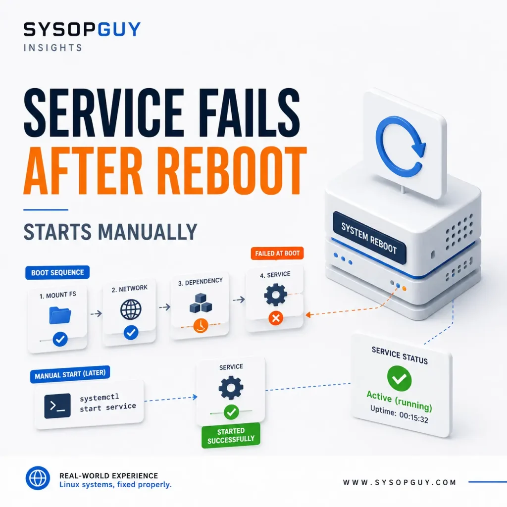 Why a Linux Service Fails After Reboot but Starts Manually