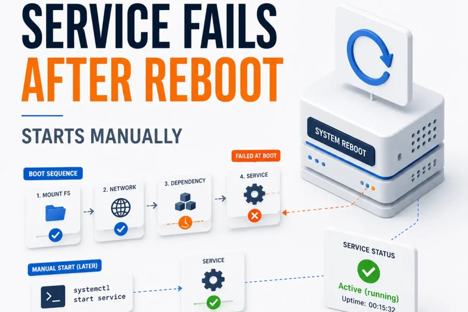 Why a Linux Service Fails After Reboot but Starts Manually