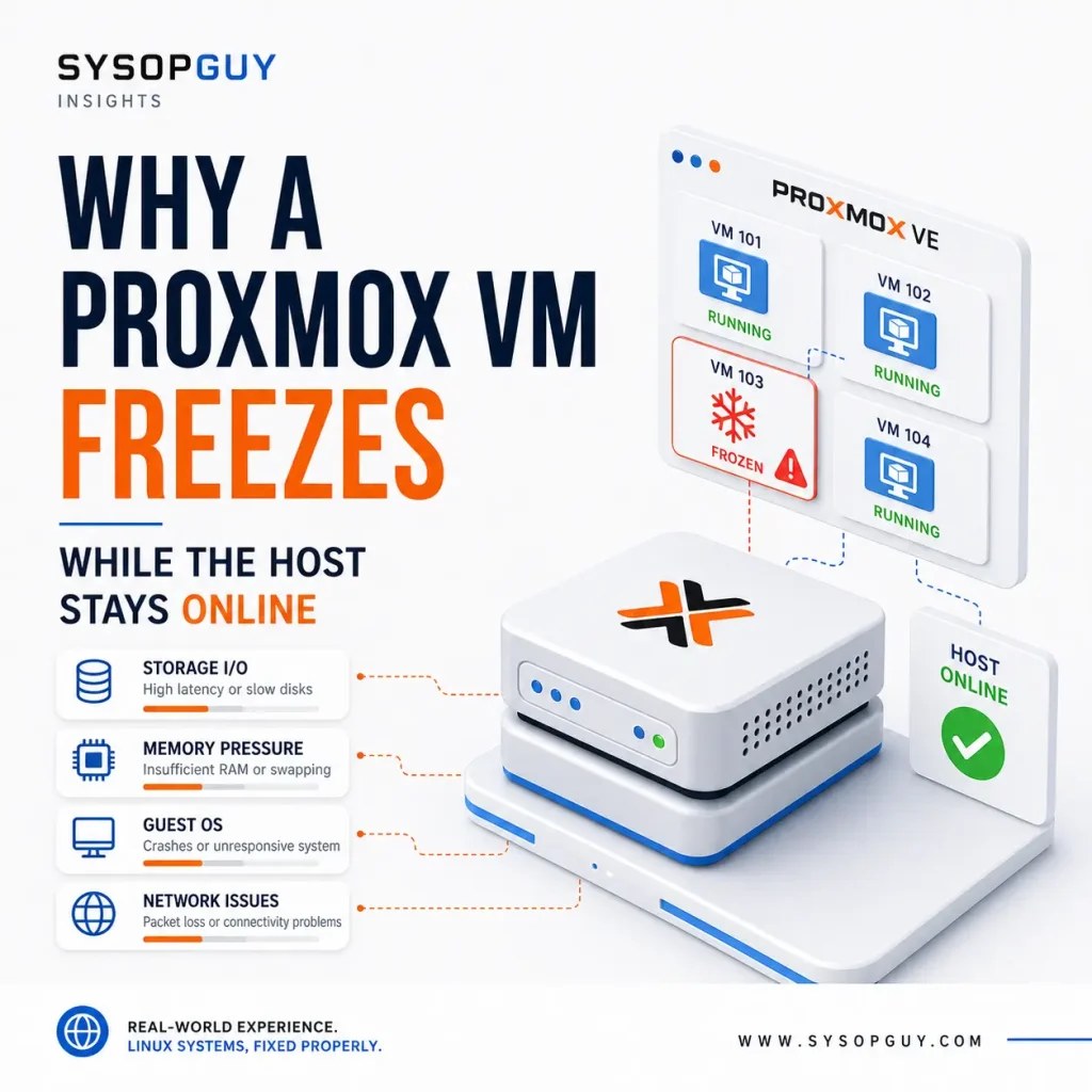 Why a Proxmox VM Freezes While the Host Stays Online