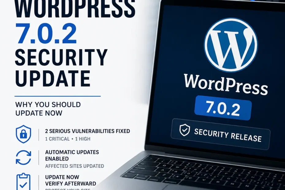 WordPress 7.0.2 Security Release - Why You Should Update Now