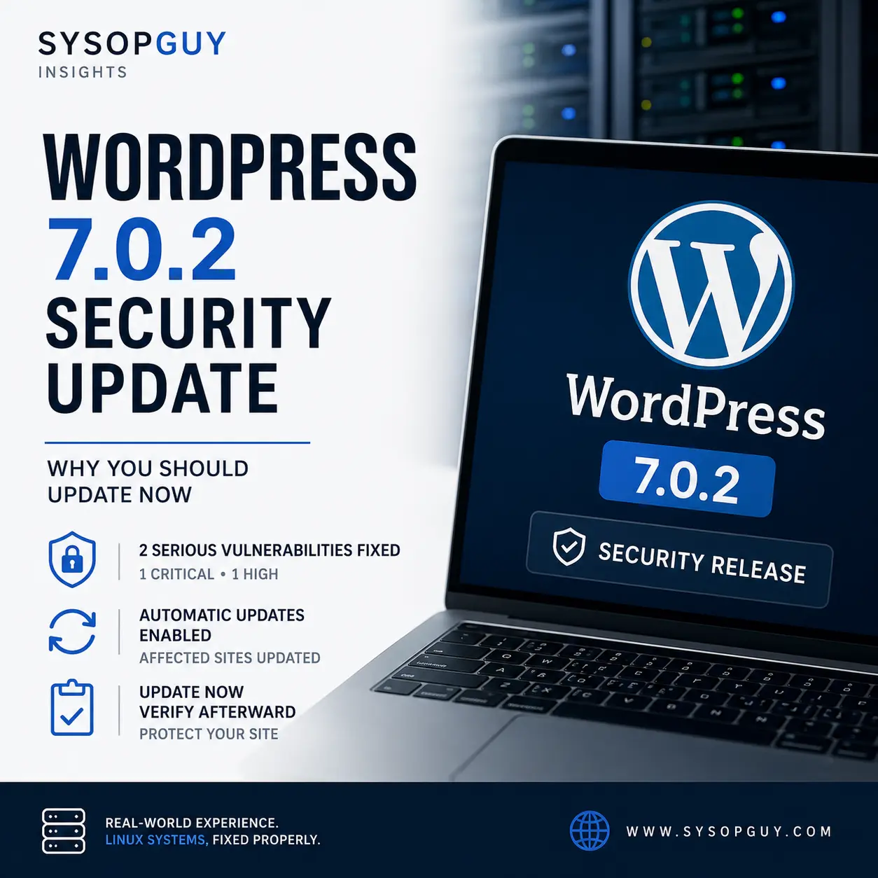 WordPress 7.0.2 Security Release - Why You Should Update Now