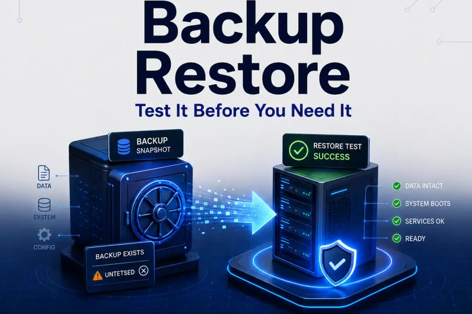 Your Backup Is Useless Until You Test a Restore